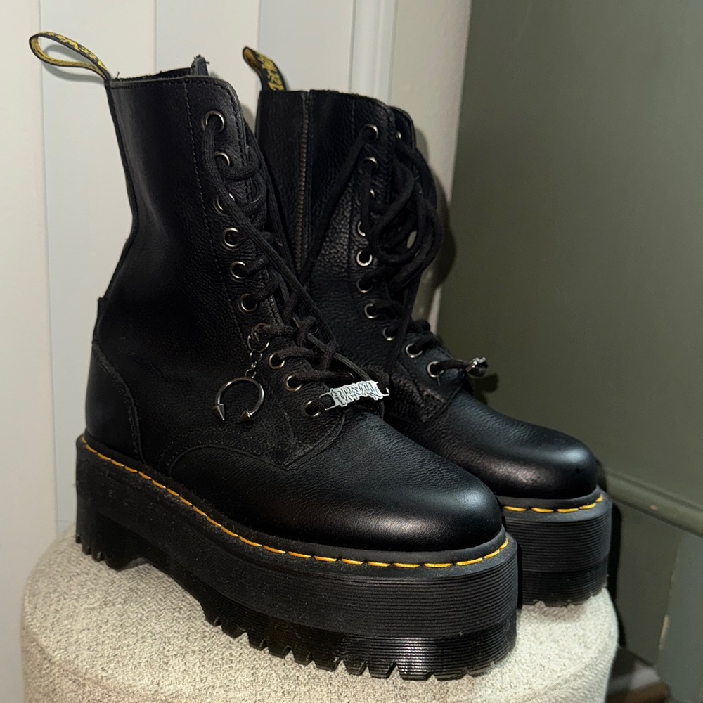 Dolls Kill x Dr. Martens Combat Lace-Up Platform Jadon Boots